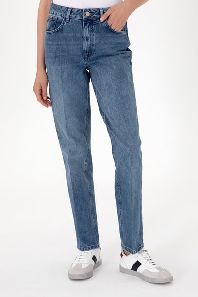 Kadın Açık Mavi Straight Fit Jean Pantolon