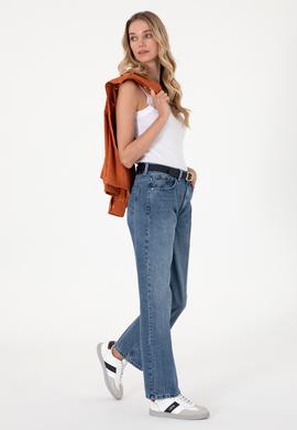 Kadın Açık Mavi Straight Fit Jean Pantolon - 50290998005