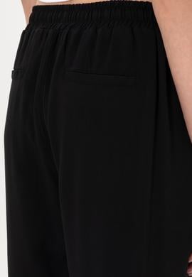 Kadın Siyah Harem Fit Kanvas Pantolon - 50306423009