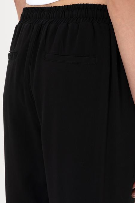 Kadın Siyah Harem Fit Kanvas Pantolon