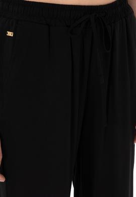 Kadın Siyah Harem Fit Kanvas Pantolon - 50306423009