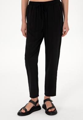 Kadın Siyah Harem Fit Kanvas Pantolon - 50306423009