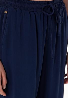 Kadın Lacivert Harem Fit Kanvas Pantolon - 50306423004