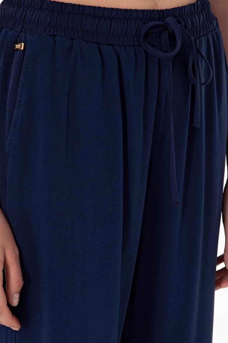 Kadın Lacivert Harem Fit Kanvas Pantolon - 50306423004