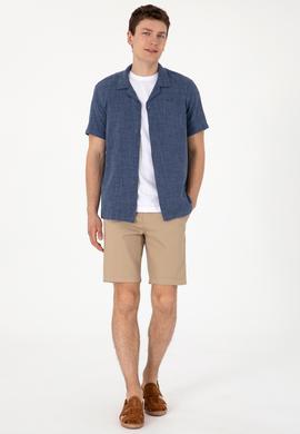 Erkek Açık Haki Dokuma Şort - 50299172092