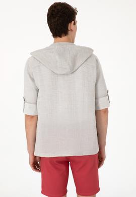 Erkek Taş Kapüşonlu Gömlek - 50299593001