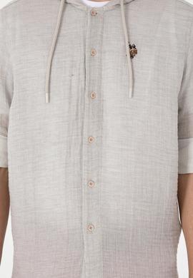 Erkek Taş Kapüşonlu Gömlek - 50299593001