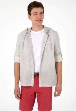 Erkek Taş Kapüşonlu Gömlek - 50299593001