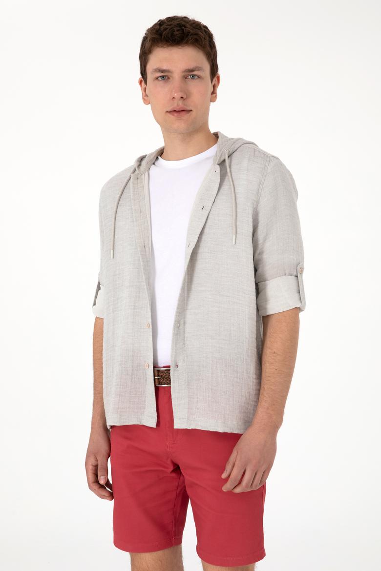 Erkek Taş Kapüşonlu Gömlek - 50299593001