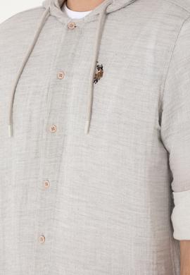 Erkek Taş Kapüşonlu Gömlek - 50299593001