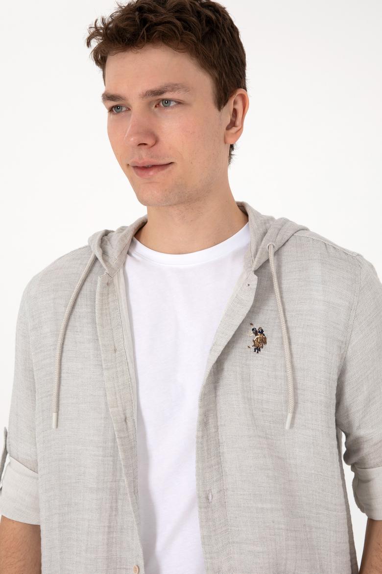 Erkek Taş Kapüşonlu Gömlek - 50299593001