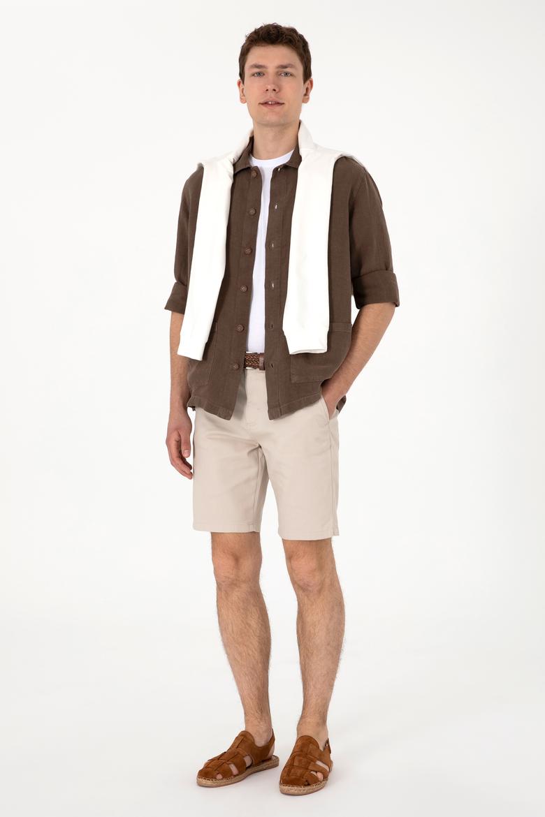 Erkek Vizon Uzun Kollu Gömlek - 50299590012