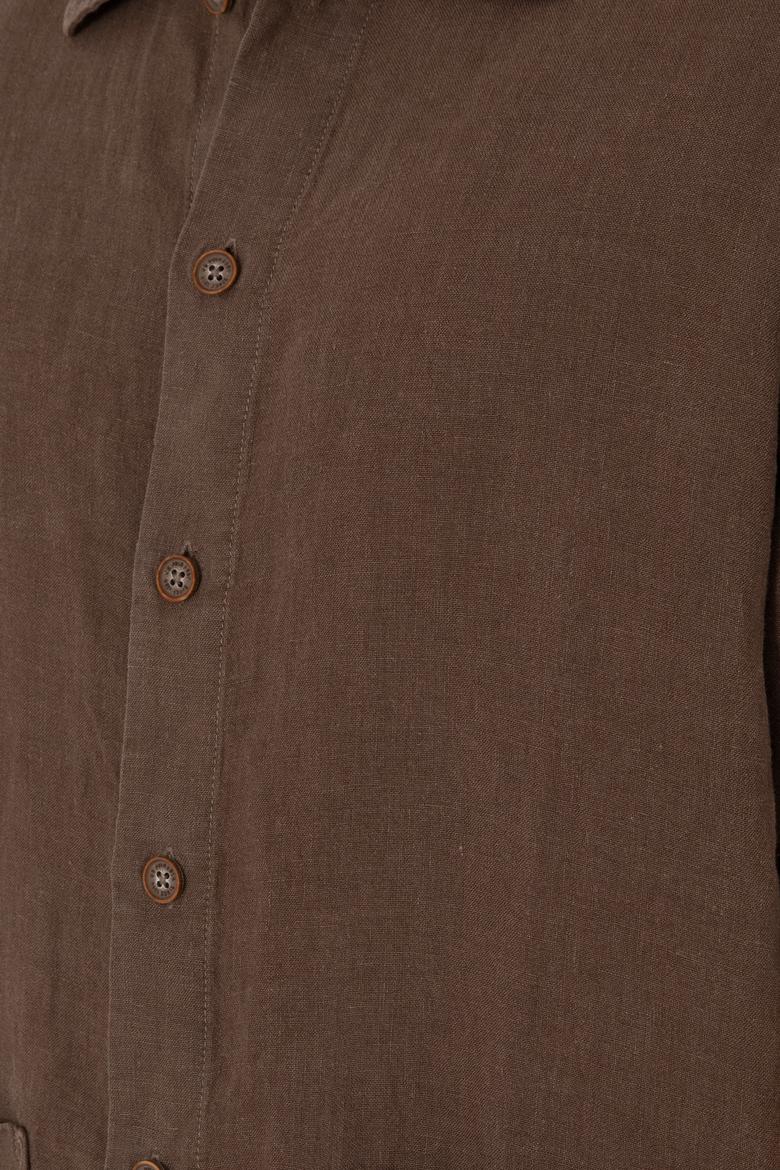 Erkek Vizon Uzun Kollu Gömlek - 50299590012