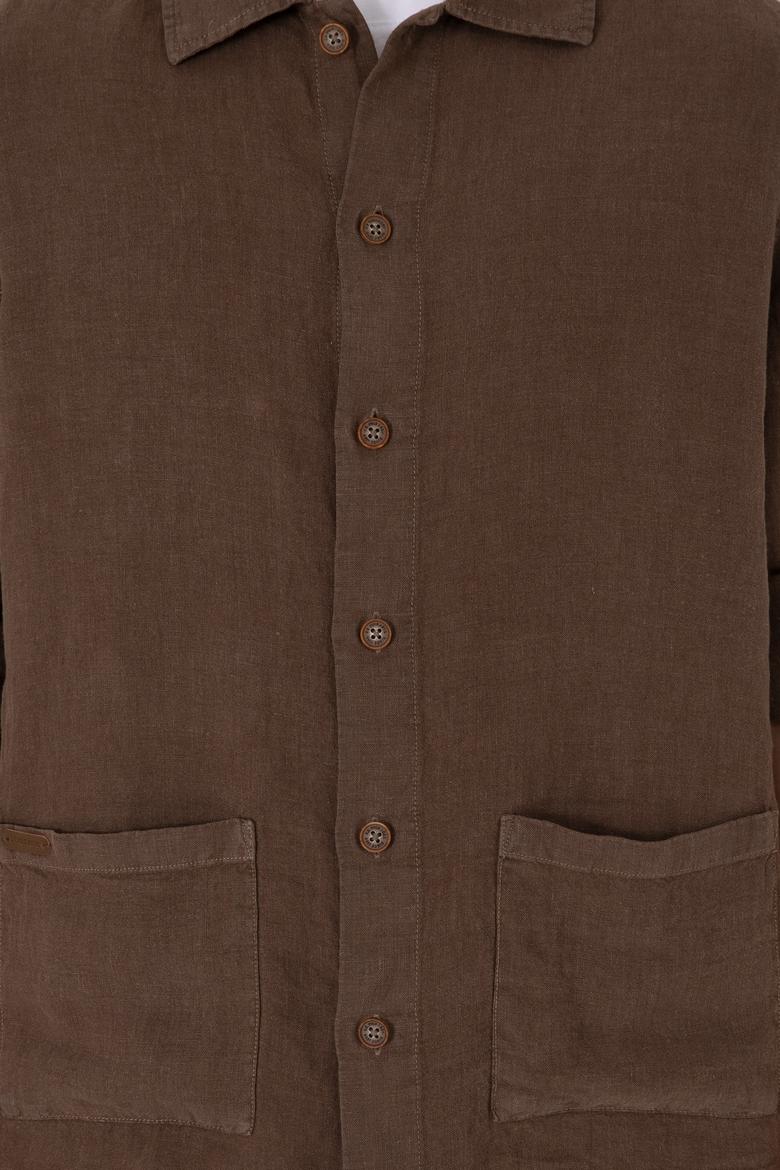 Erkek Vizon Uzun Kollu Gömlek - 50299590012