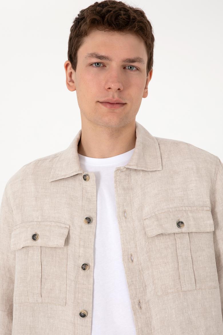 Erkek Taş Uzun Kollu Gömlek - 50300596010