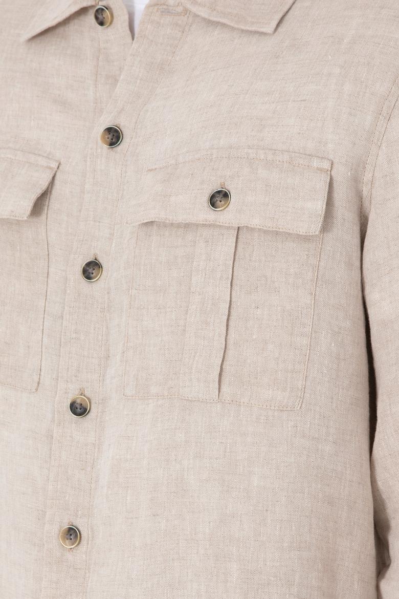 Erkek Taş Uzun Kollu Gömlek - 50300596010