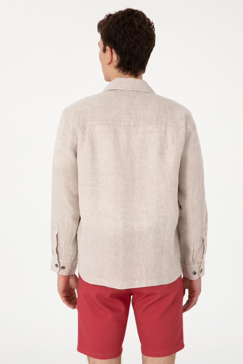 Erkek Taş Uzun Kollu Gömlek - 50300596010