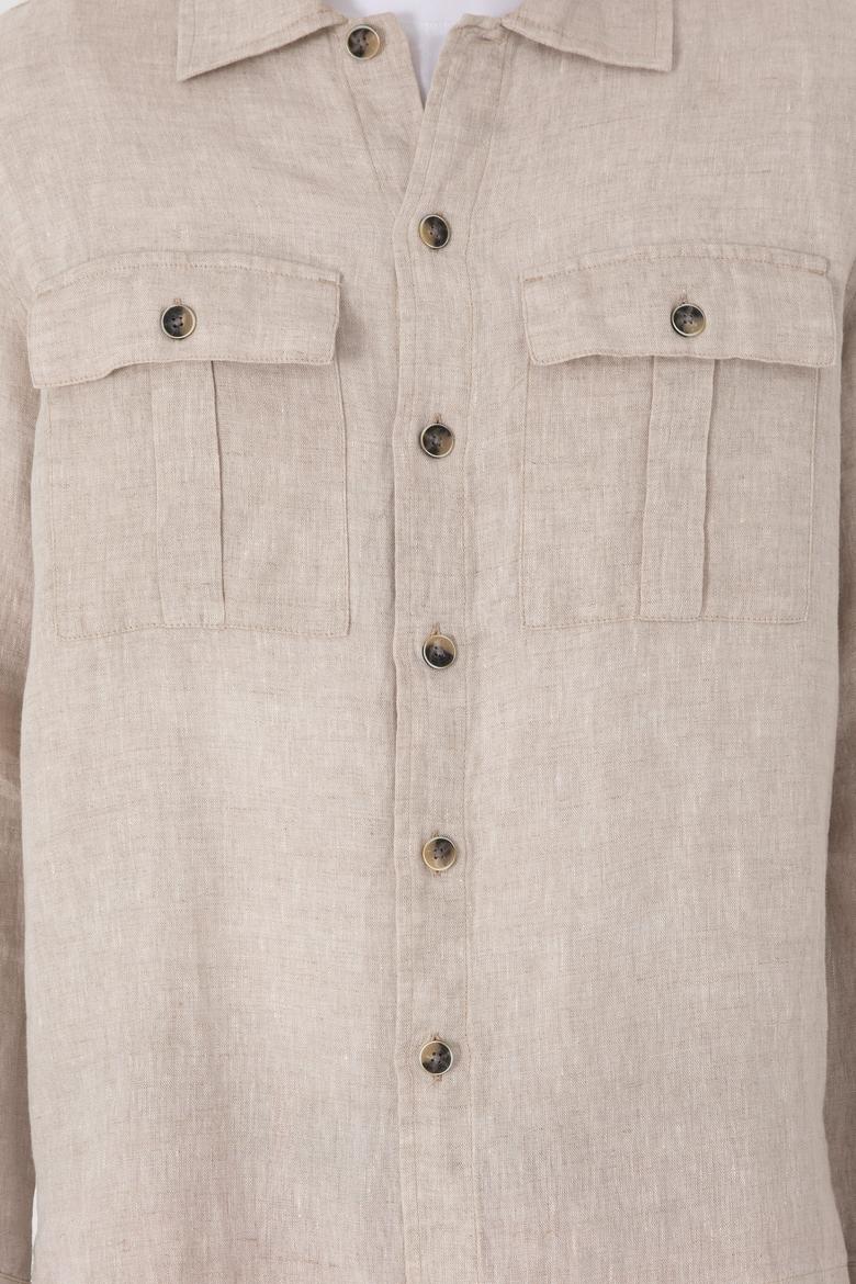 Erkek Taş Uzun Kollu Gömlek - 50300596010