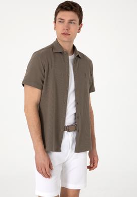 Erkek Vizon Örme Gömlek - 50300367033