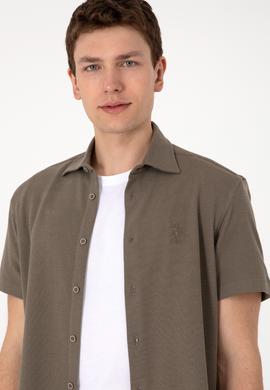 Erkek Vizon Örme Gömlek - 50300367033