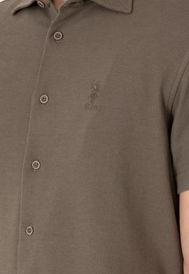 Erkek Vizon Örme Gömlek - 50300367033