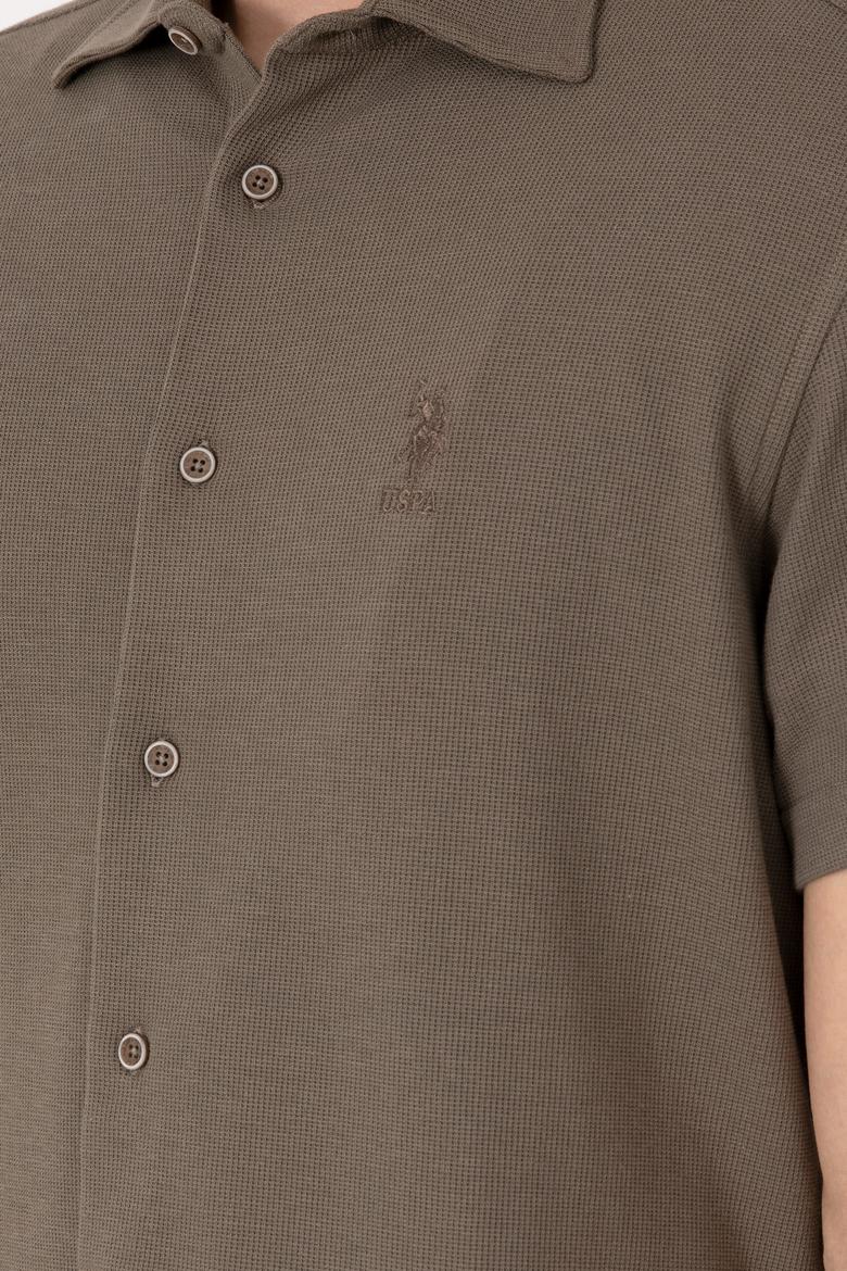 Erkek Vizon Örme Gömlek - 50300367033