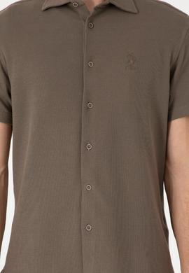 Erkek Vizon Örme Gömlek - 50300367033