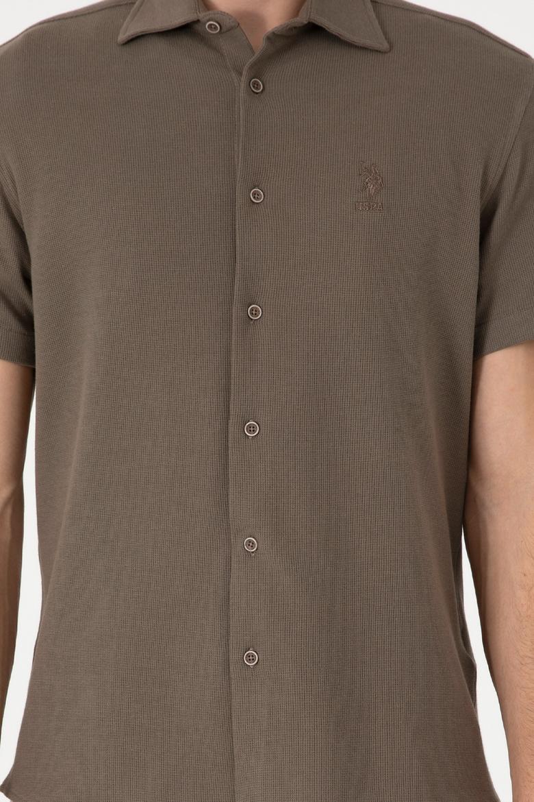 Erkek Vizon Örme Gömlek - 50300367033