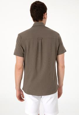 Erkek Vizon Örme Gömlek - 50300367033