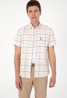 Erkek Hardal Kısa Kollu Gömlek - 50300214008