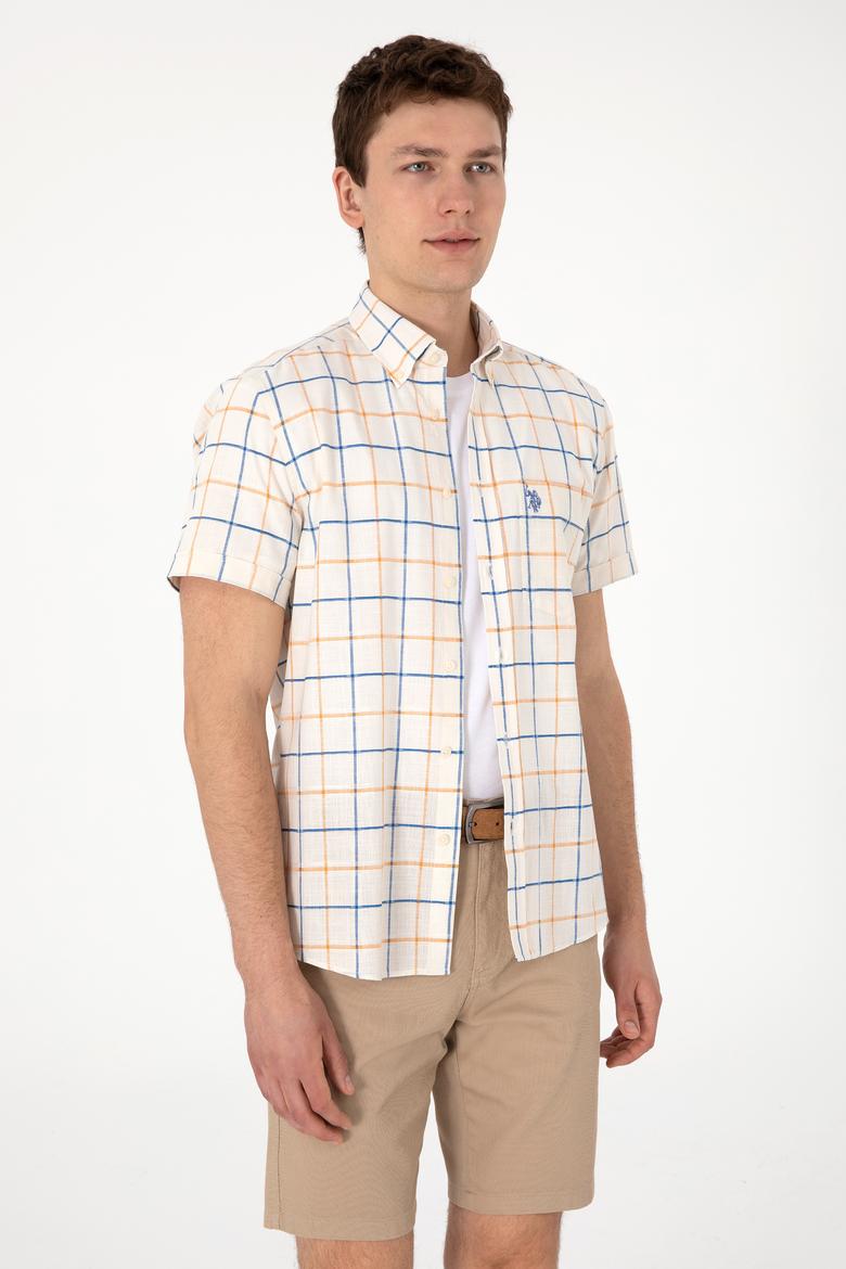 Erkek Hardal Kısa Kollu Gömlek - 50300214008