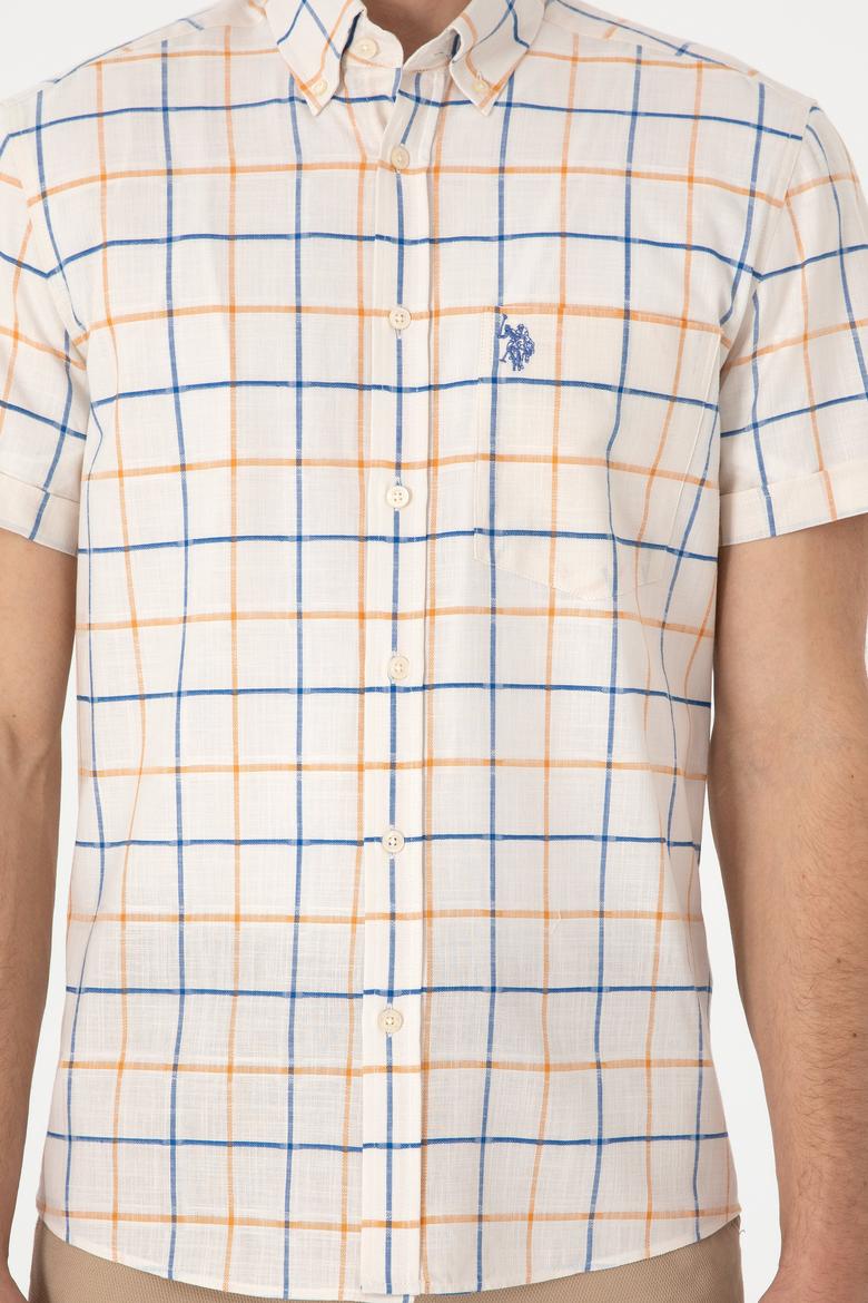 Erkek Hardal Kısa Kollu Gömlek - 50300214008