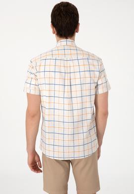Erkek Hardal Kısa Kollu Gömlek - 50300214008
