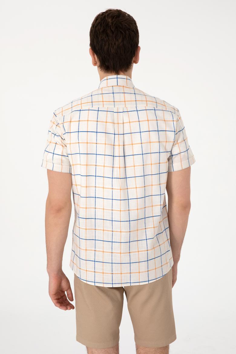 Erkek Hardal Kısa Kollu Gömlek - 50300214008