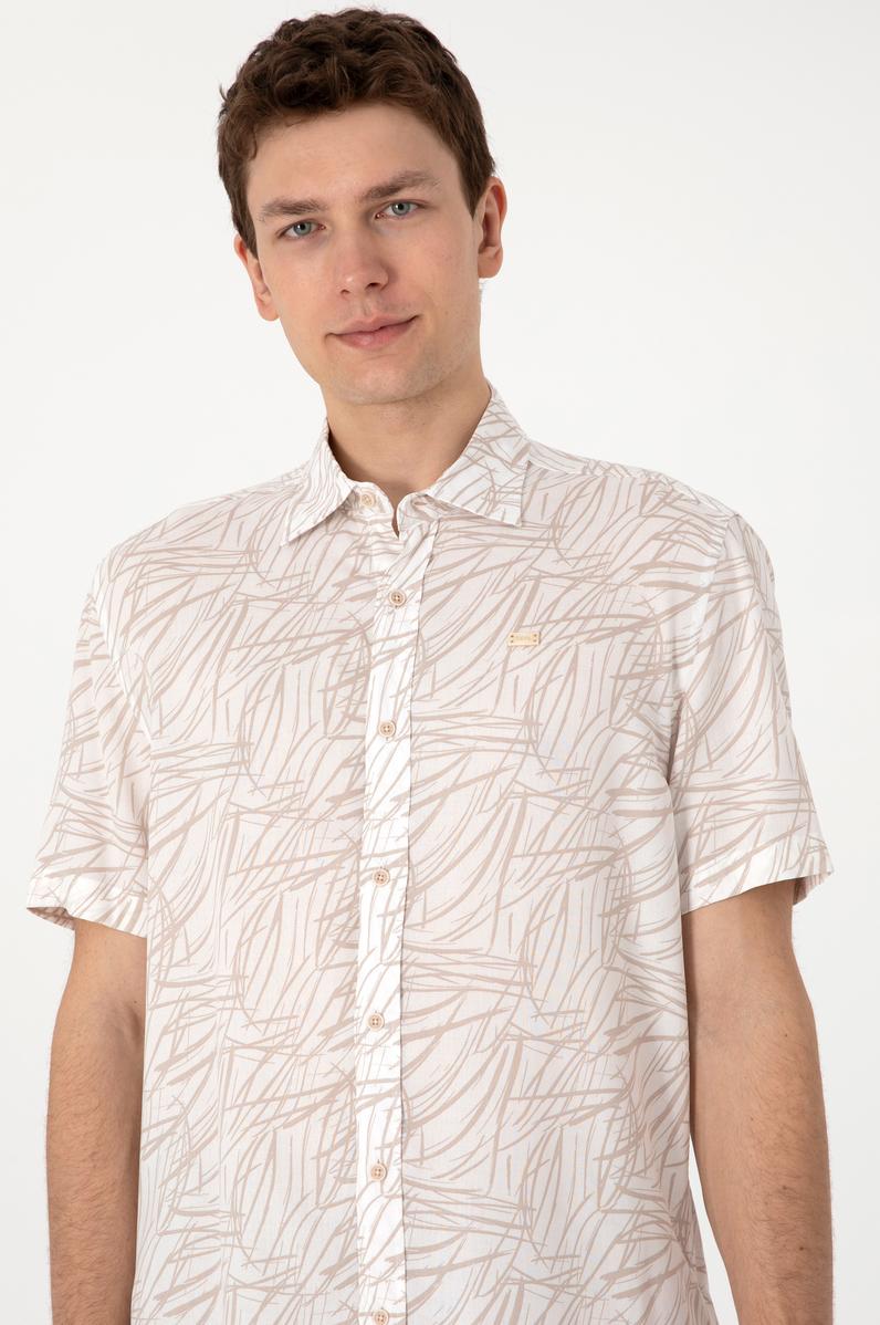 Erkek Taş Kısa Kollu Gömlek