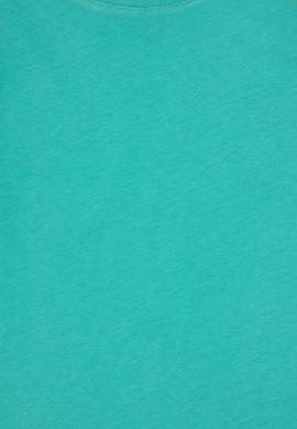 Kız Çocuk Mint Bisiklet Yaka Kısa Kol Örme Elbise - 50306268013