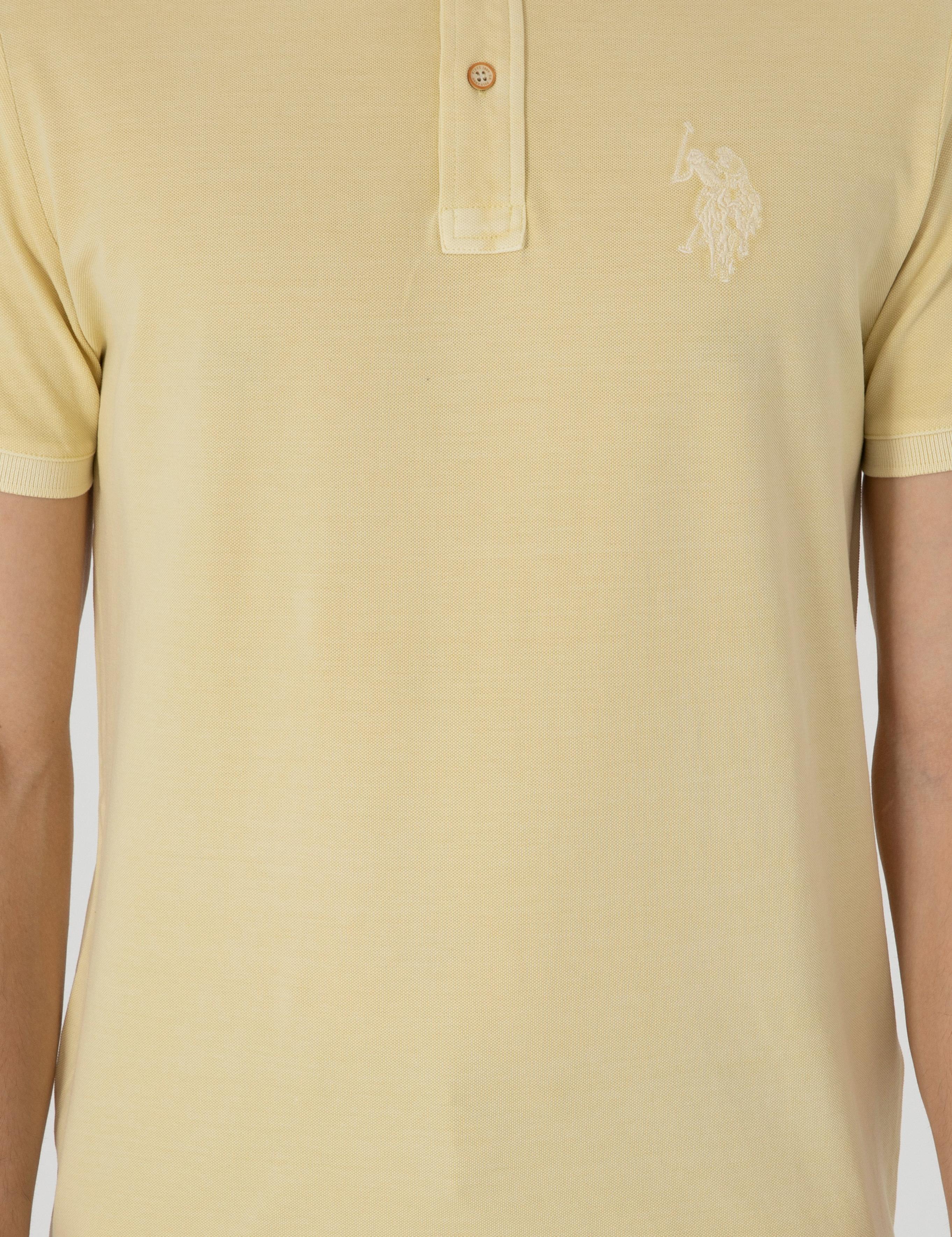 پولوشرت آستین کوتاه اندامی یقه پیراهنی مردانه یو اس پولو | U.S. Polo Assn. - تصویر 6