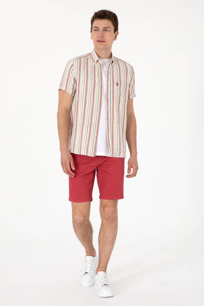 Erkek Vişne Dokuma Şort