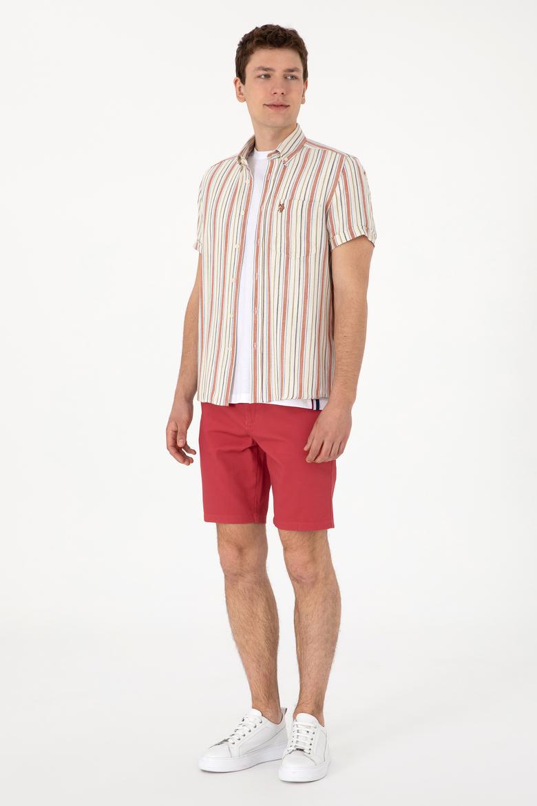 Erkek Vişne Dokuma Şort - 50299172168