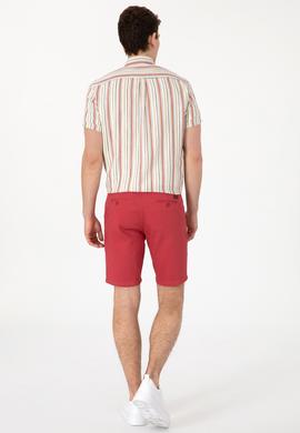 Erkek Vişne Dokuma Şort - 50299172168