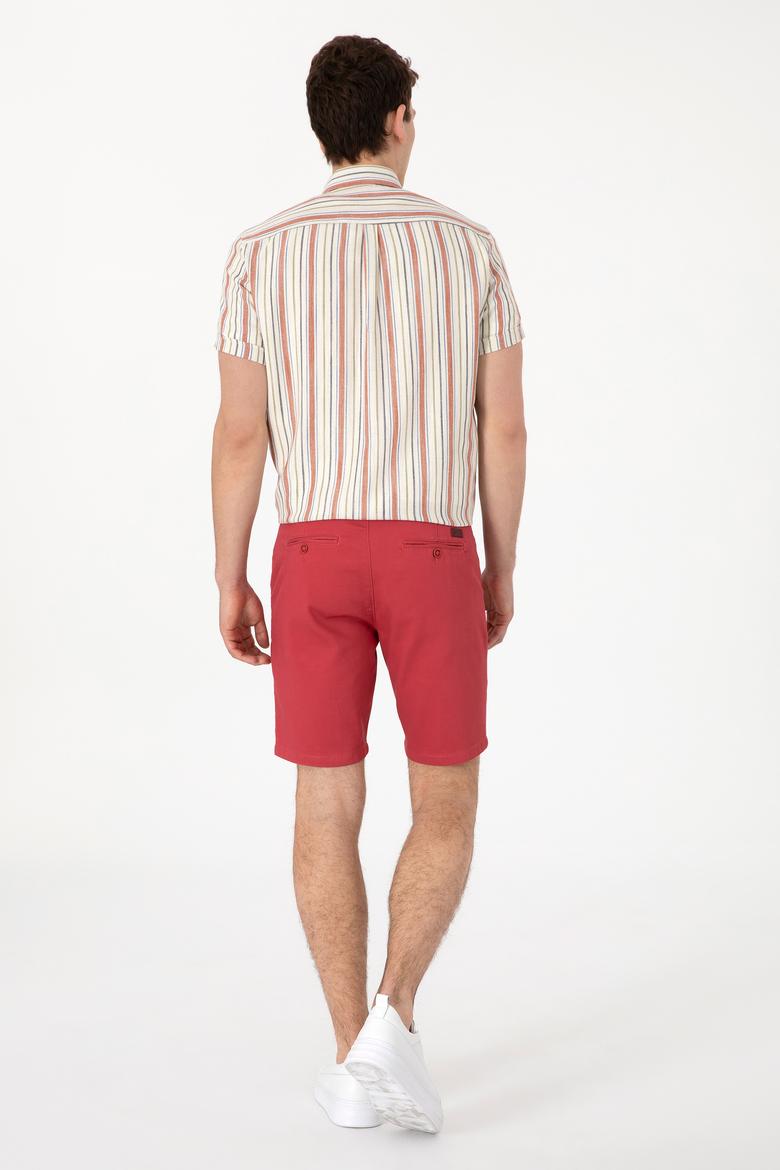 Erkek Vişne Dokuma Şort - 50299172168