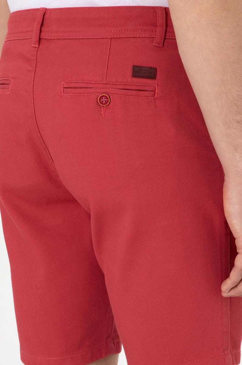 Erkek Vişne Dokuma Şort