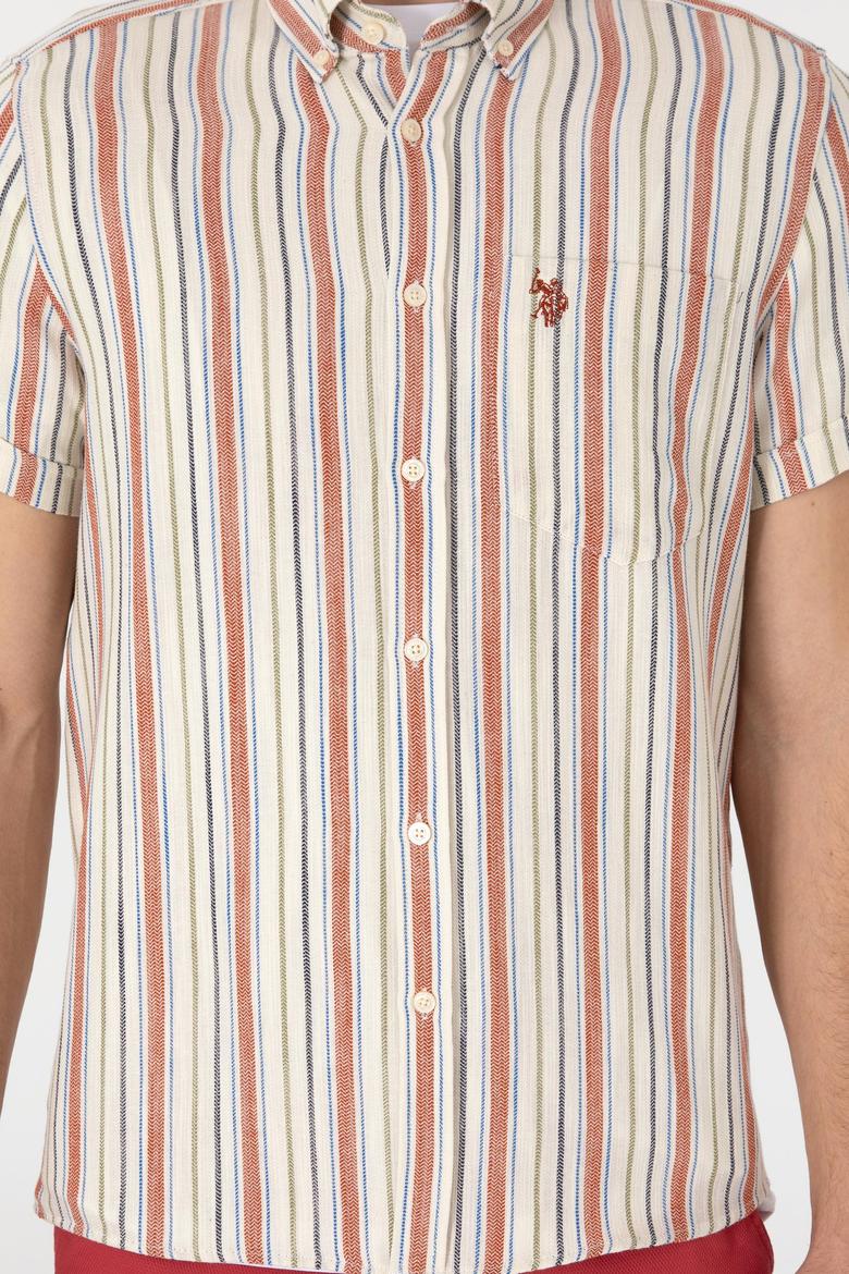 Erkek Kırmızı Kısa Kollu Gömlek - 50300196006