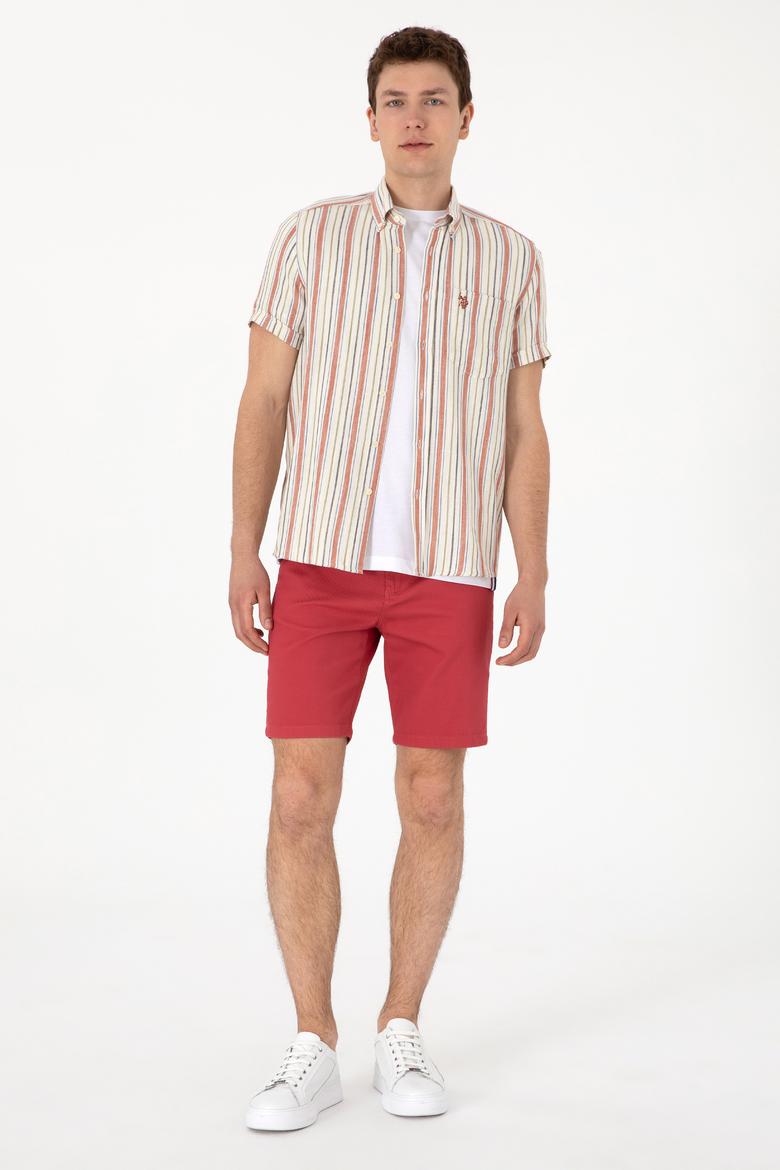 Erkek Kırmızı Kısa Kollu Gömlek - 50300196006