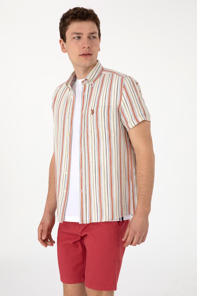 Erkek Kırmızı Kısa Kollu Gömlek - 50300196006