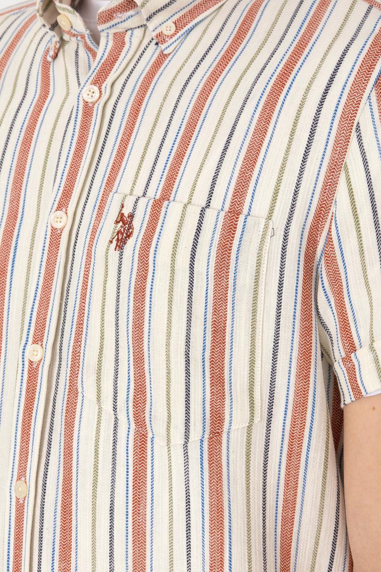 Erkek Kırmızı Kısa Kollu Gömlek - 50300196006