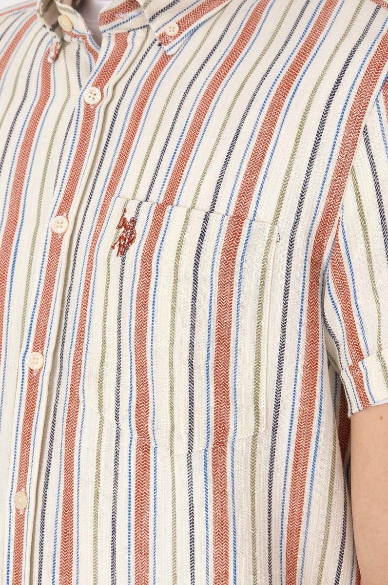 Erkek Kırmızı Kısa Kollu Gömlek