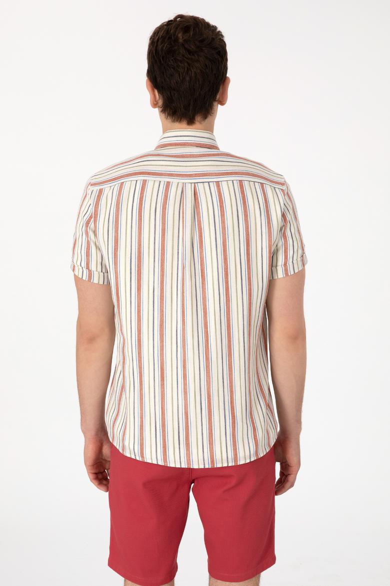 Erkek Kırmızı Kısa Kollu Gömlek - 50300196006