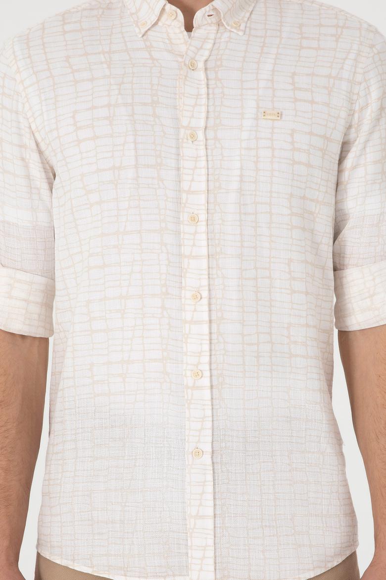 Erkek Taş Uzun Kollu Gömlek - 50300444016