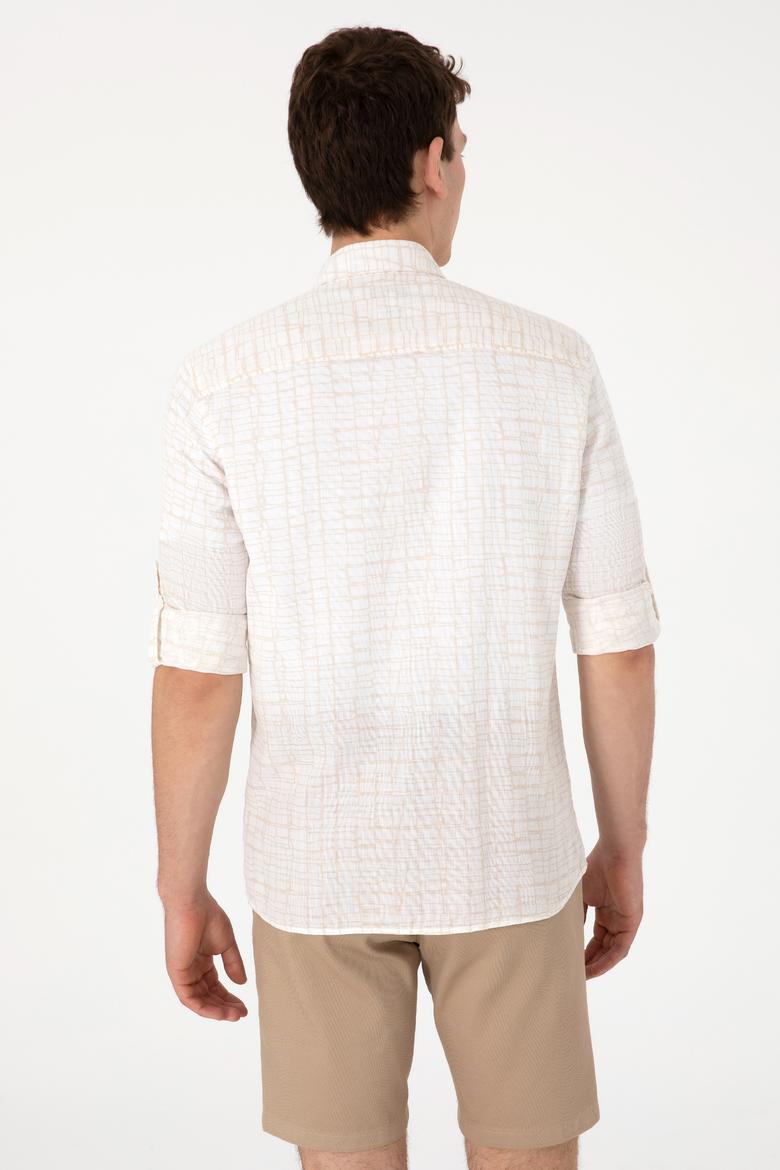 Erkek Taş Uzun Kollu Gömlek - 50300444016